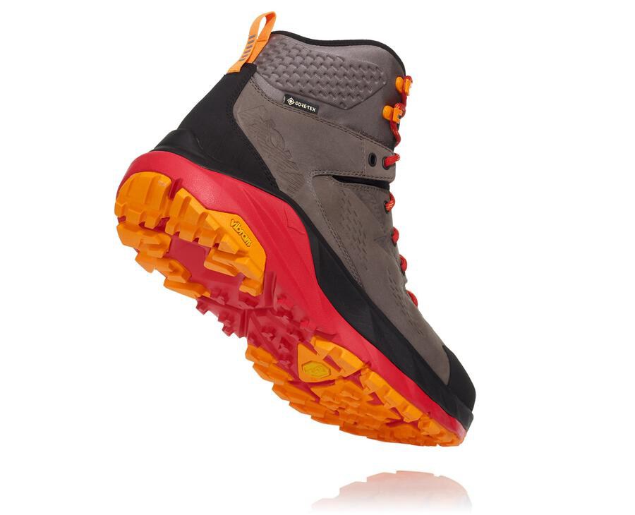 Hoka One One Mens Hiking Boots - Kaha GORE-TEX - Brown/Black - RMWS92508